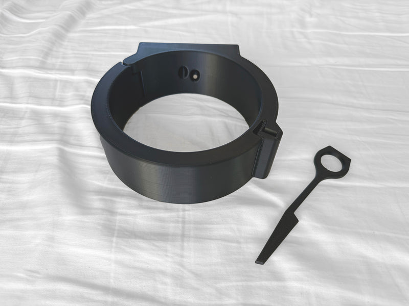 Locking Self Bondage Wall Mounted Collar