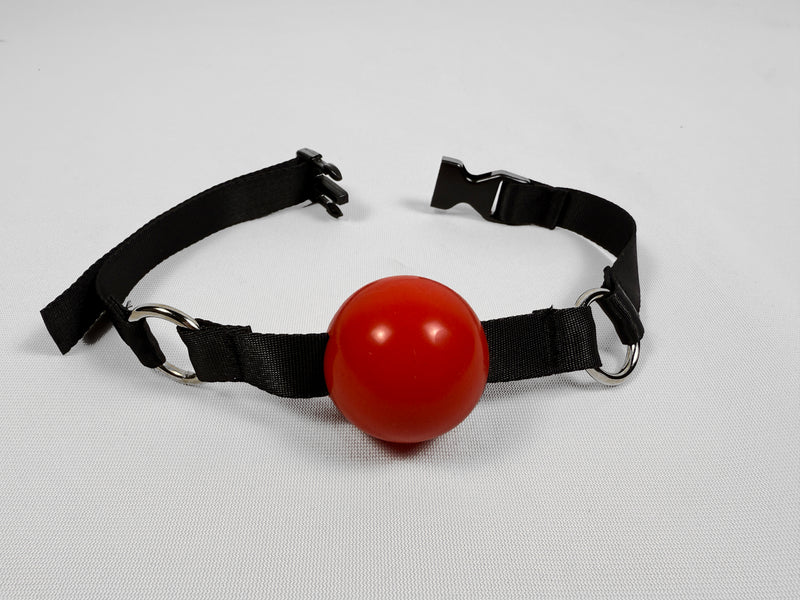 Double Ring Ball Gag (Nylon Strap)