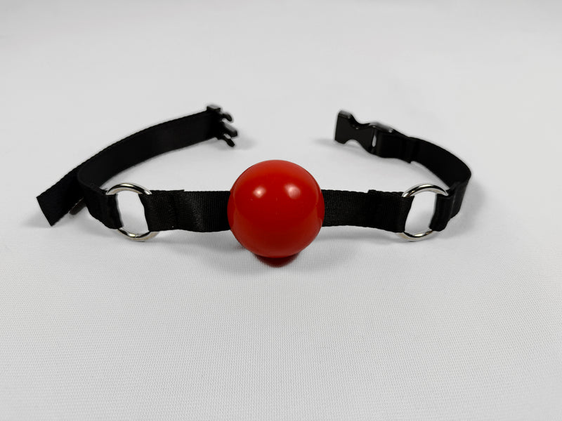 Double Ring Ball Gag (Nylon Strap)