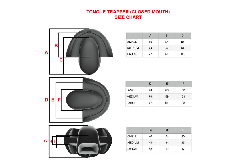 Tongue Trapper Gag (Closed Mouth, TPE) (Transparent!!)