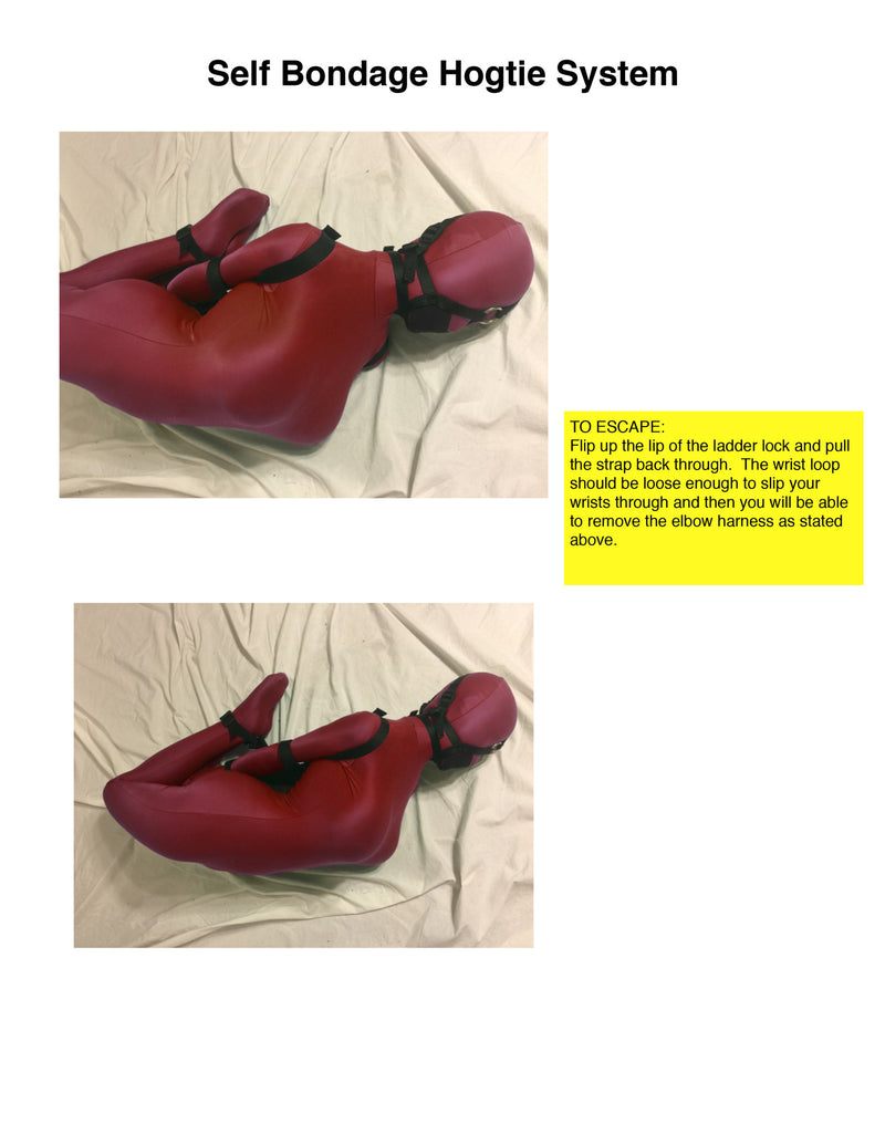 Self Bondage Hogtie System (Intermediate, Poly Webbing) - Bondage Webbing